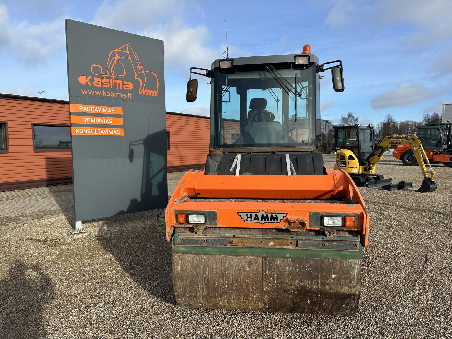 HAMM HD 075V tandem roller with vibration and oscillation drum