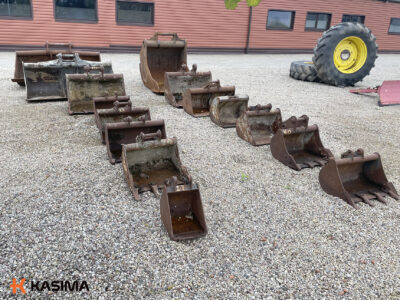 Used excavator buckets